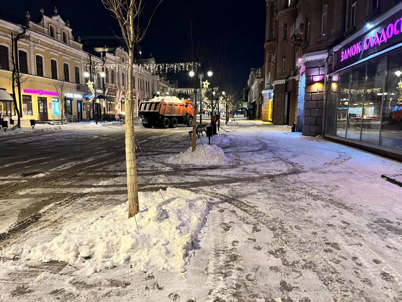 Для очистки от снега саратовского проспекта закупили щадящие реагенты и новую технику